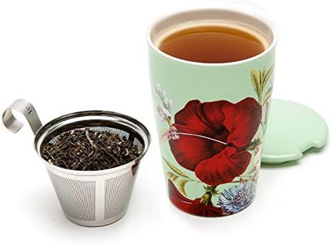 Tea Forté Cup Cuti Fleur | ספל ספל ספל נירוסטה ספל | חרסינה איכותית | 350 מל